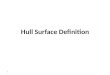 Hull Surface Definition 1. 1. Molded Form. 2. Lines Plan. 3. Graphical Lines Fairing. 4. Table of Offsets. 5.Lofting. 6.Wireframe Computer Fairing. 7.Parametric