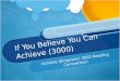 If You Believe You Can Achieve (3000) Achieve (Empower) 3000 Reading Competition