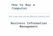How to Buy a Computer Business Information Management 