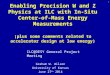 Enabling Precision W and Z Physics at ILC with In-Situ Center-of-Mass Energy Measurements (plus some comments related to accelerator design at low energy)