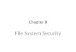 Chapter 8 File System Security. File Protection Schemes Login passwords Encryption File Access Privileges
