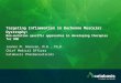 A return to health Targeting Inflammation in Duchenne Muscular Dystrophy: Non-mutation specific approaches in developing therapies for DMD Joanne M. Donovan,