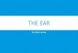 THE EAR And other senses. LET’S TEST YOUR HEARING…. 
