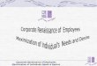 Corporate Renaissance of Employees Maximization of Individuals Needs & Desires