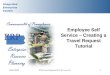 Integrated Enterprise System 09/01/2008ESS Travel Request ECC 6.0 vers 1.01 Employee Self Service – Creating a Travel Request Tutorial