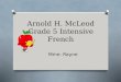 Arnold H. McLeod Grade 5 Intensive French Mme. Rayne