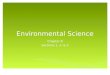 Environmental Science Chapter 8 Sections 1, 2, & 3