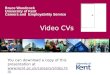Video CVs Bruce Woodcock University of Kent Careers and Employability Service You can download a copy of this presentation at 