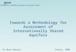 Towards a Methodology for Assessment of Internationally Shared Aquifers International Groundwater Resources Assessment Centre Dr Neno KukuricCairns, 2009