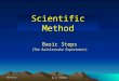 12/19/2015By W. Ribbeck Scientific Method Basic Steps (The Rattlesnake Experiment)
