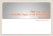 Spring 2012 Mobile App and Services Survey Results Summary