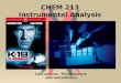 CHEM 213 Instrumental Analysis Lab Lecture – Fluorescence and Calculations