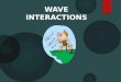 WAVE INTERACTIONS Longitudinal Wave (Compression Wave) wave particles vibrate back and forth along the path that the wave travels