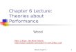 Wood Chapter 61 Chapter 6 Lecture: Theories about Performance Wood Mary J. Blige - No More Drama 