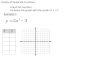 Graphs of Quadratic Functions Graph the function. Compare the graph with the graph of Example 1