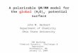 A polarizable QM/MM model for the global (H 2 O) N – potential surface John M. Herbert Department of Chemistry Ohio State University IMA Workshop “Chemical
