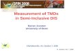 R. Joosten, Oct. 7, 2008 Measurement of TMDs in Semi-Inclusive DIS in Semi-Inclusive DIS Rainer Joosten University of Bonn Charlottesville, VA, October