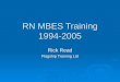 RN MBES Training 1994-2005 Rick Read Flagship Training Ltd