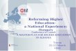 Reforming Higher Education: a National Experience: Hungary Tirana 22-23 March 2006 Conference to Launch A MASTER PLAN FOR HIGHER EDUCATION IN ALBANIA