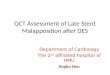 OCT Assessment of Late Stent Malapposition after DES Department of Cardiology The 2 nd affiliated hospital of HMU Jingbo Hou