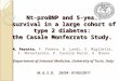 Nt-proBNP and 5-years survival in a large cohort of type 2 diabetes: the Casale Monferrato Study. M. Perotto Nt-proBNP and 5-years survival in a large