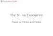 The University of Georgia The Studio Experience Paper by Clinton and Rieber