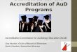 Proposed New Standards for the Accreditation of AuD Programs Accreditation Commission for Audiology Education Accreditation Commission for Audiology Education