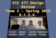 Colin Graber Jason Kohl Jacob Varnau Cameron Young ECE 477 Design Review Team 2 - Spring 2015 R.I.S.K