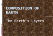 The Earth’s Layers. Composition of Earth 5/8/15 Key Question: What is the earth made of? Initial Thoughts: