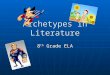 Archetypes in Literature 8 th Grade ELA. Definition of Archetype an original model on which something is patterned an original model on which something
