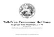 INDIANA DEPARTMENT OF ADMINISTRATION Toll-Free Consumer Hotlines REQUEST FOR PROPOSAL 14-77 on behalf of the Family and Social Services Administration