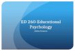 ED 260-Educational Psychology Ashley Swanson. This Week’s Topics Module 22-Intelligence Module 23-Giftedness and Creativity
