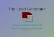 The Lead Generator  JV/M, Inc. - 1221 N Church St., Suite 202 - Moorestown, NJ 08057 856-638-0399 x101