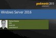 Windows Server 2016 Markus Erlacher CEO itnetX AG 