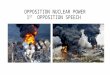 OPPOSITION NUCLEAR POWER 1 ST OPPOSITION SPEECH. OPPOSITION PHILOSOPHY/STRATEGY THEMES AND MEMES – These are major concepts we go back to again and again