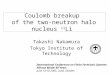Coulomb breakup of the two-neutron halo nucleus 11 Li Takashi Nakamura Tokyo Institute of Technology International Conference on Finite Fermionic Systems