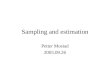 Sampling and estimation Petter Mostad 2005.09.26