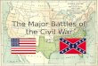 The Major Battles of the Civil War VS.. Battle of Fort Sumter