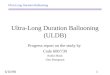 16/10/98 Ultra-Long Duration Ballooning Ultra-Long Duration Ballooning (ULDB) Progress report on the study by Code 600/730 Robin Mauk Otto Bruegman
