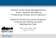 USACE Flood Risk Management & Silver Jackets Workshop “Integrating People and Programs” National Flood Insurance Program Community Rating System: Making