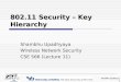 Shambhu Upadhyaya 1 802.11 Security – Key Hierarchy Shambhu Upadhyaya Wireless Network Security CSE 566 (Lecture 11)