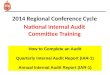 How to Complete an Audit Quarterly Internal Audit Report (IAR-1) Annual Internal Audit Report (IAR-1) 2014 Regional Conference Cycle National Internal