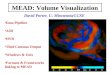 MEAD: Volume Visualization David Porter, U. Minnesota/LCSE Data Pipeline A3D HVR Tiled Commas Output Windows & Unix Formats & Frameworks linking to MEAD