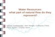 1 Water Resources: what part of natural flow do they represent? Vazken Andréassian, Jean Margat, Guillaume Thirel, Pierre Hubert, Charles Perrin