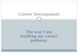 Career Development The way I am building my career pathway