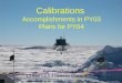 Calibrations Accomplishments in PY03 Plans for PY04 Kurt Woschnagg, UCB L3 lead – 1.5.3 Detector Characterization