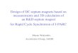 Design of DC septum magnets based on measurements and 3D calculation of an R&D septum magnet for Rapid Cycle Synchrotron of J-PARC Masao Watanabe, Accelerator