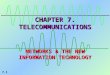 7.1 CHAPTER 7. TELECOMMUNICATIONS NETWORKS & THE NEW INFORMATION TECHNOLOGY