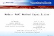 Page 1 of 14 Modern RAMI Method Capabilities ARIES 2011 Quarter #2 Review 27-28 July, 2011; Gaithersburg, Maryland Tom Weaver Counter CBRNE DEW Platform