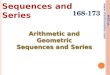 MAT III –  Sequences and Series 168-173